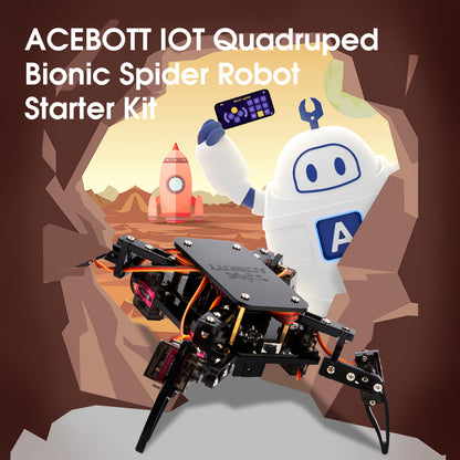 ACEBOTT Quadruped Bionic Spider Robot with ESP8266