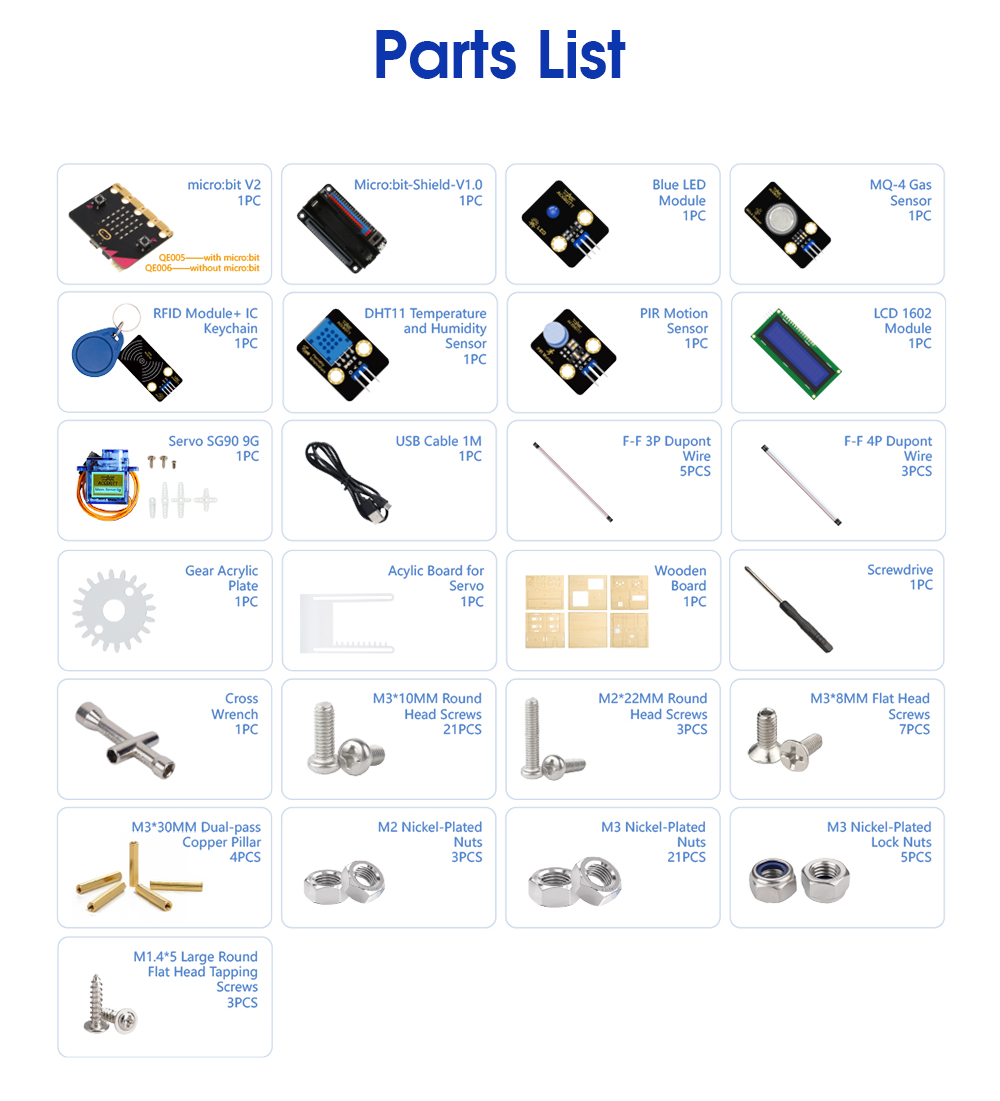 ACEBOTT Smart Home Basic Starter Kit with Micro:bit